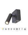POPA * APLIQUE LECTOR 3W 3000K NEGRO